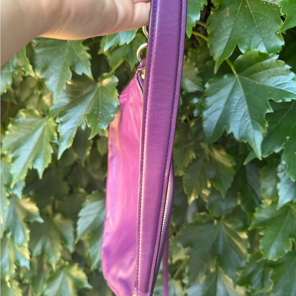 Coach Purple Leather Shoulder Bag - Picture 7 of 13